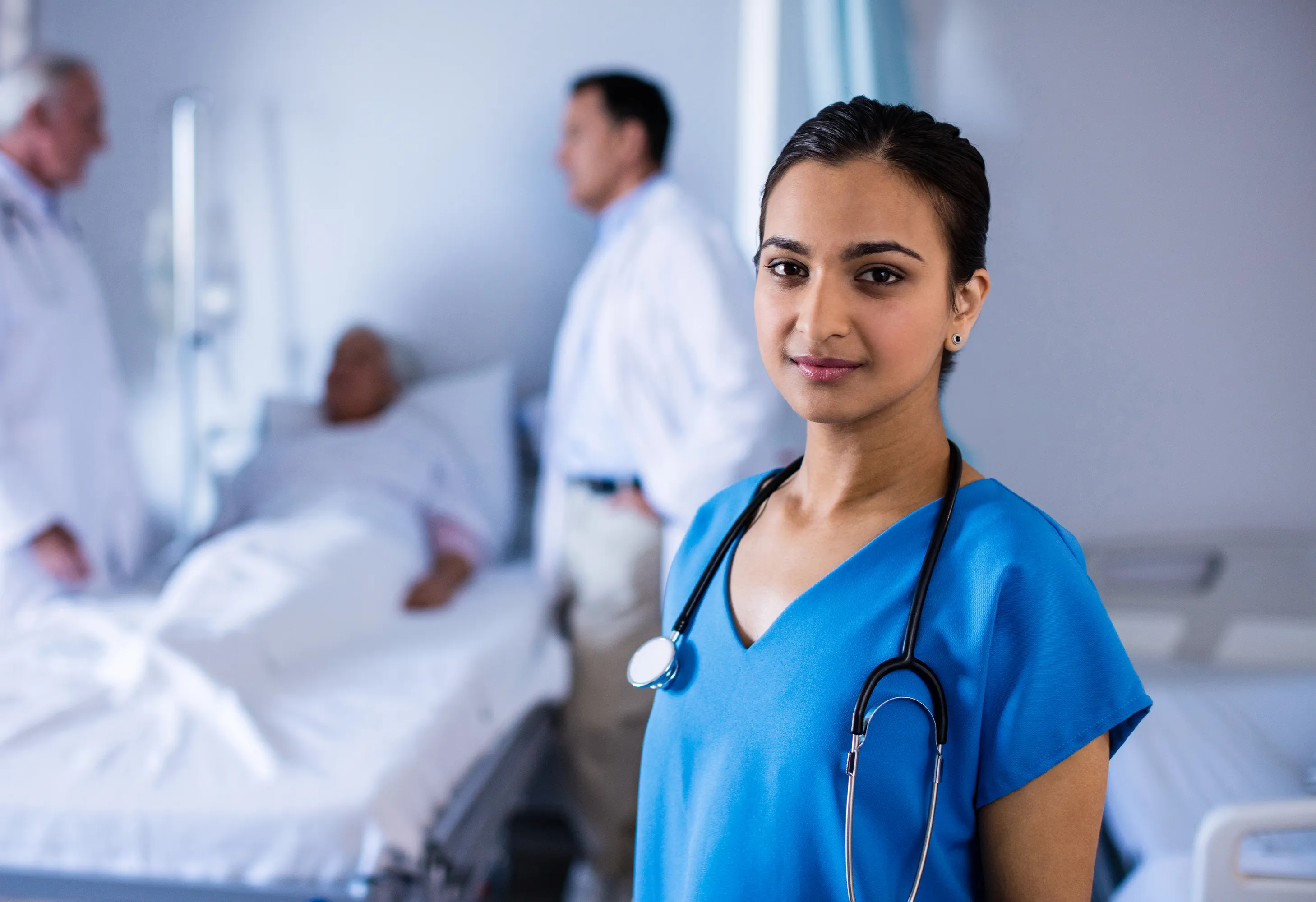 B.Sc Nursing students in clinical training